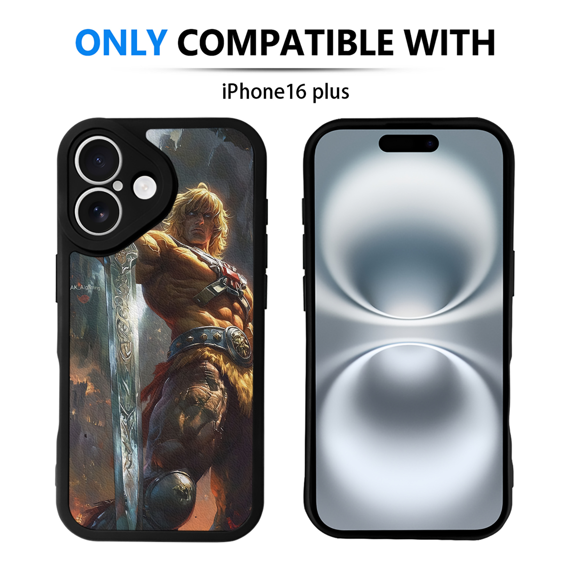 （画像用） 北斗の拳 Fist of the North Star 【iPhone 16シリーズ対応】シリコンスマホケース（レザー調） 材質：シリコン